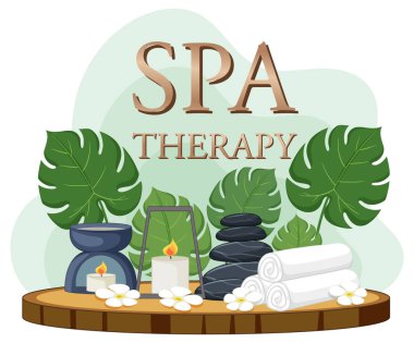 Lüks spa poster şablonu tasarım çizimi