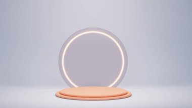 parlayan neon lambası, 3D render