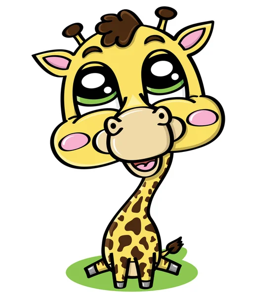 Jolie girafe — Image vectorielle