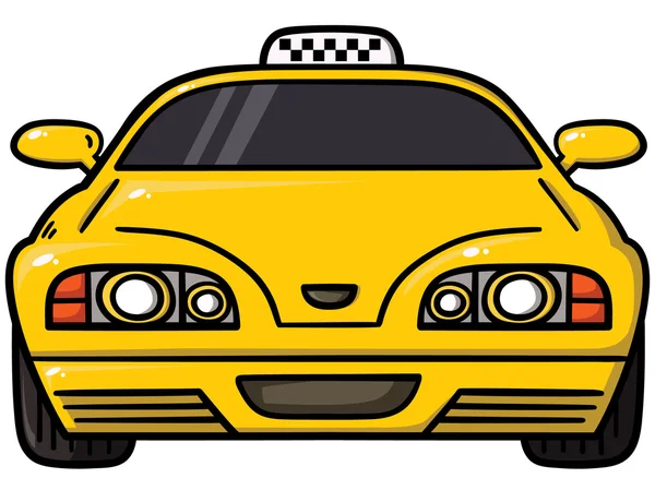 Taxi amarillo — Stockvector