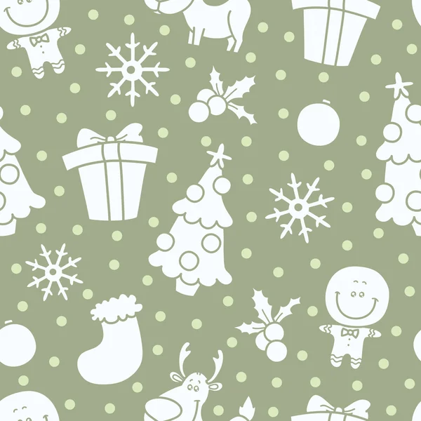 Soft Christmas pattern — Stock Vector