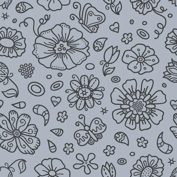 Schéma du motif floral . — Image vectorielle