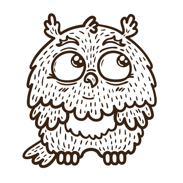 Baby Owl. — Stock vektor