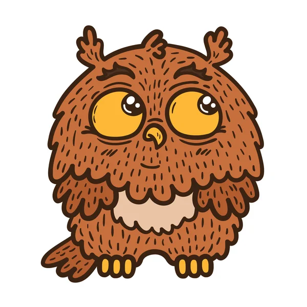 Baby owl. — Stock Vector