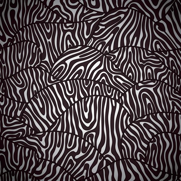 Doodle wzór skóry Zebra . — Wektor stockowy