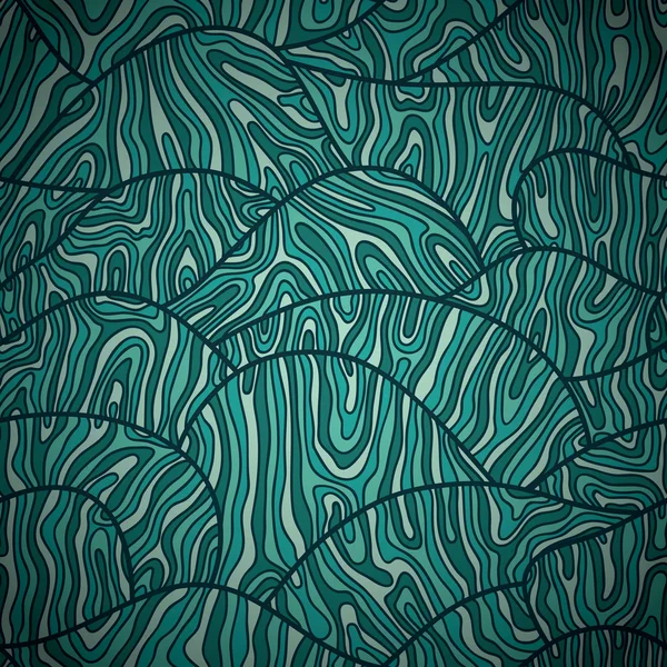 Padrão de ondas Doodle  . — Vetor de Stock