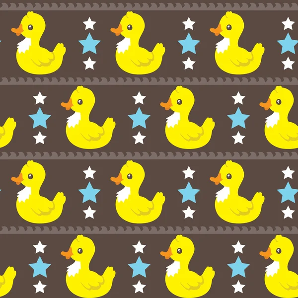 Funny simple ducks pattern . — Stock Vector