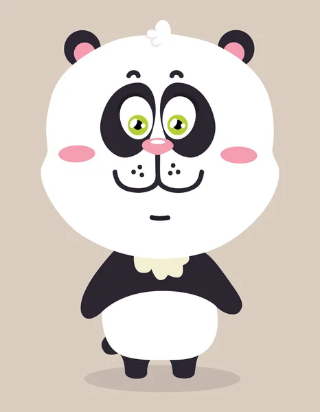 Panda de dibujos animados . — Vector de stock