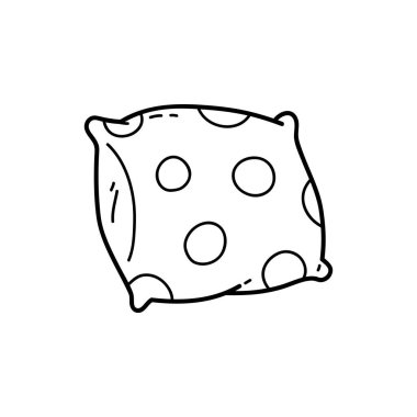 Çocuklar için karalama bebek yastığı, boyama ve hurda kitabının vektör çizimi