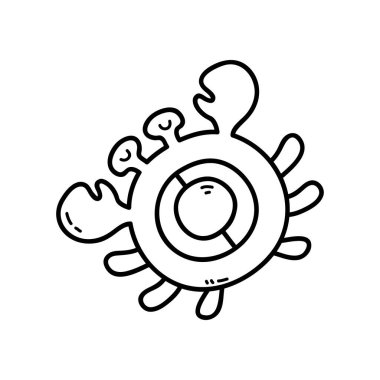 Çocuklar, boyama ve hurda kitapları için ana hatları karalama bebek bakım şeyleri vektör ilülasyonu