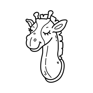 Çocuklar için karalama bebek duvar dekoru, boyama ve hurda kitabının vektör çizimi