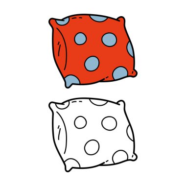 Çocuklar ve hurda kitapları için karalama yastığının vektör illüstrasyon sayfası