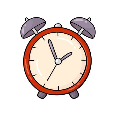 Çocuklar ve hurda, dijital pul, tişört baskısı, tebrik kartı, çıkartma ve simge için şirin lolipop karalama saati vektör ilülasyonu