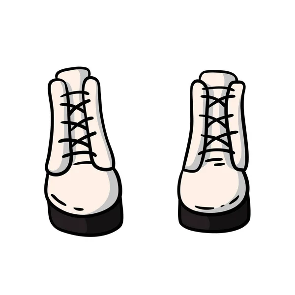 Ilustração Vetorial Bonito Pirulito Doodle Sapatos Para Crianças Sucata Carimbo — Vetor de Stock