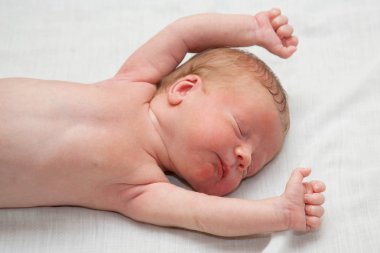 Sleeping newborn clipart