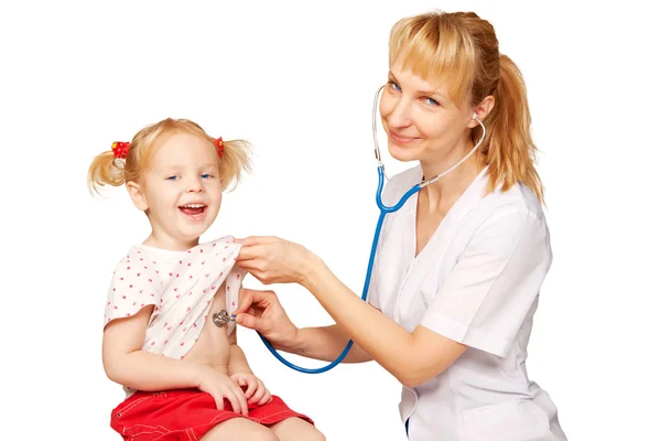 Medico e bambino — Foto Stock