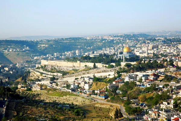 耶路撒冷旧城的视图. — 图库照片
