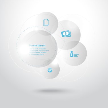 Web şablonu ile baloncuklar
