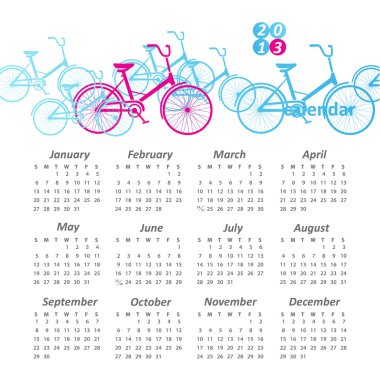 Vector calendar 2013
