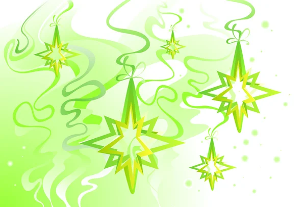 Juguetes de Navidad en forma de estrellas Vector de stock