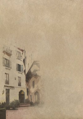 Eskiz arkaplan duvarlı klasik el işi kağıt. A4 sayfa boyutu.