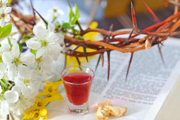 Tomando a comunhão — Fotografia de Stock