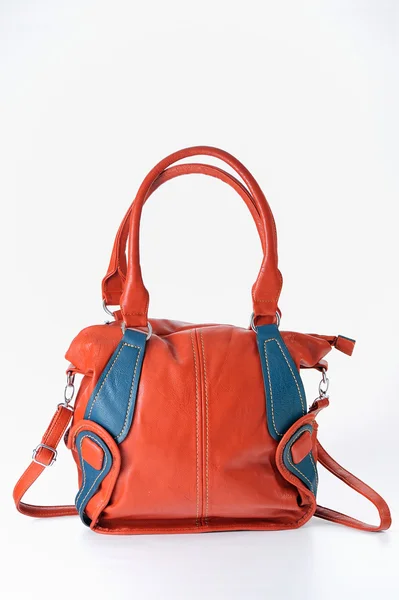 Κόκκινη γυναικεία τσάντα — Φωτογραφία Αρχείου
