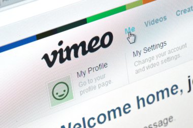 Vimeo ana sayfası
