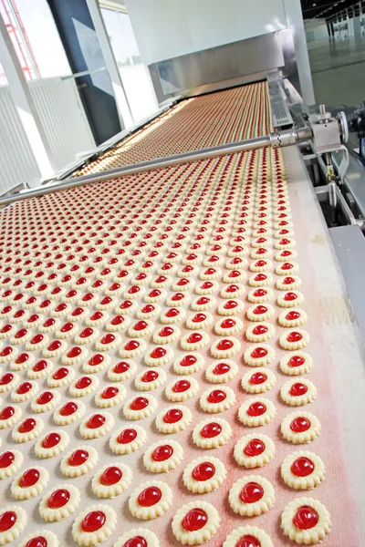 Produção de biscoitos — Fotografia de Stock