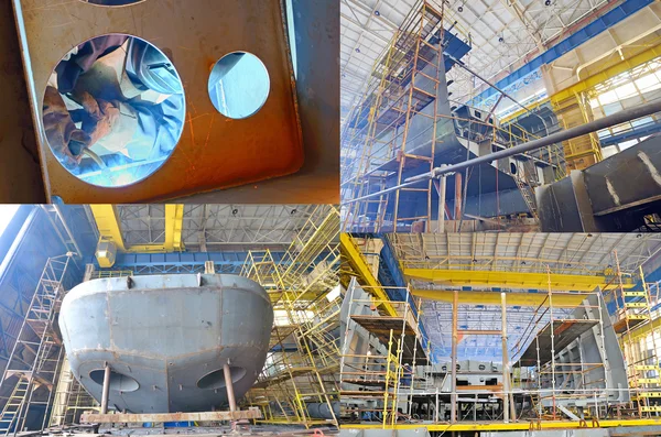 Stavění lodi — Stock fotografie