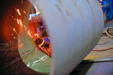 Deniz Kaynakçı Kaynak metal ve sparks koruyucu maske ile