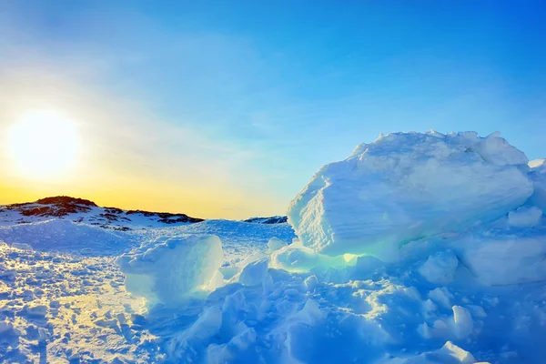 Gelo na Groenlândia na primavera — Fotografia de Stock