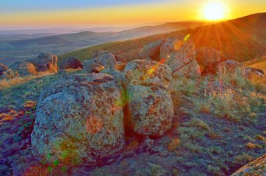 İrlanda'dan güzel doğal kırsal manzara