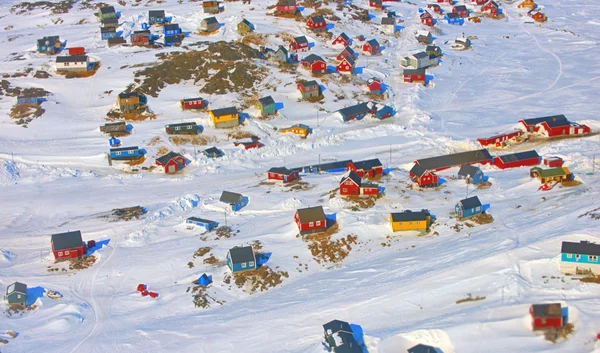 Greenland village — Stock Photo, Image