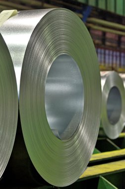 büyük kalay, fabrikada galvanizli rulo