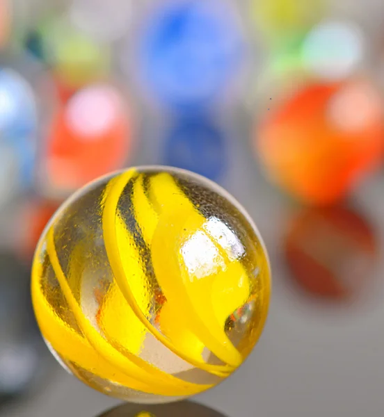 Yellow glas ball — Stock Photo, Image