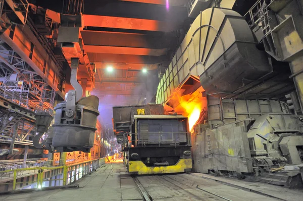 Transportation on steel plant — Stock Photo, Image