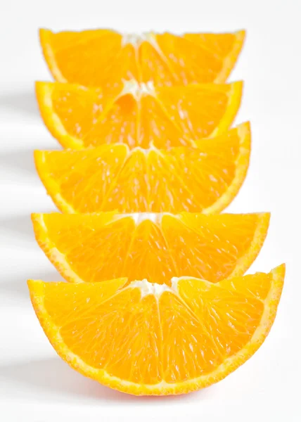 Orange delar isolerade — Stockfoto