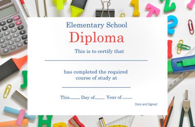 preschool diploma clipart