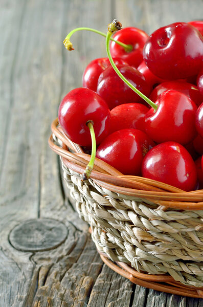 Basket of cherries 