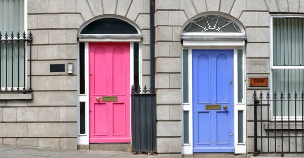 Georgian doors in Dublin — Stock Photo, Image