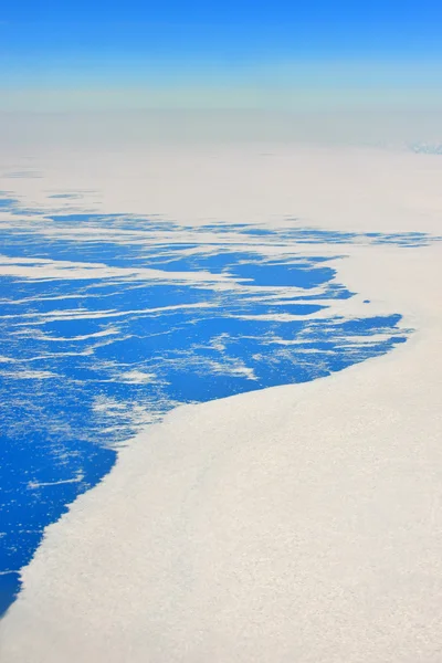 Une vue aérienne du Groenland — Photo