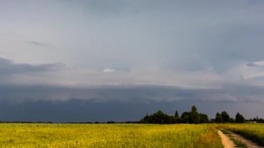 Kara fırtına bulutları, süper hücre fırtınası, Avrupa, iklim değişikliği kavramı