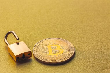 Bitcoin 'in kilidini aç, bitcoin ile arkaplan ve kilit