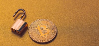 Bitcoin 'in kilidini aç, bitcoin ile arkaplan ve kilit