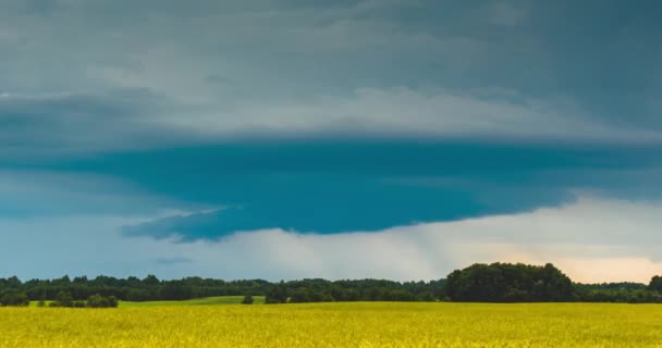 Thunderstorm Clouds Timelapse Extreme Storm Formation Climate Change Concept — Stock Video