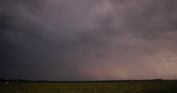 Zeitlupe Blitzschlag Gewitterkonzept 120Fps — Stockvideo