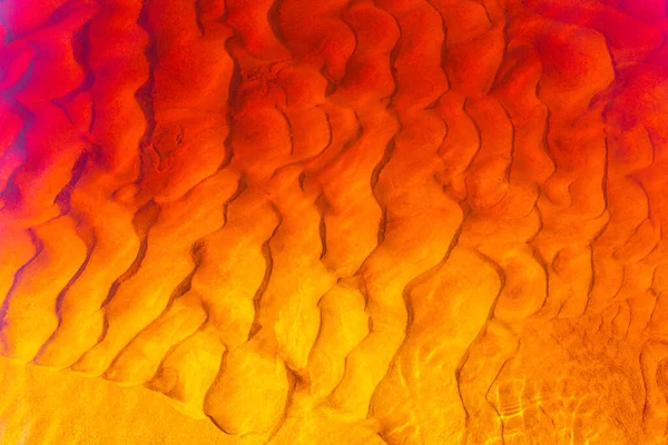 Absztrakt Háttér Koncepció Édesvíz Mars Homok Vörös Homok Minták Vízzel — Stock Fotó
