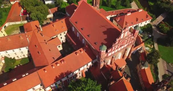 Vilnius Lithuania Roman Catholic Church Anne Church Francis Bernard Old — Stockvideo