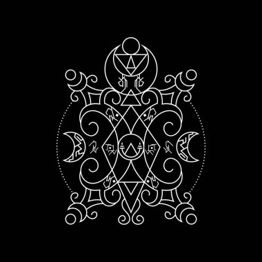 Ürün, giyim ve diğer ürünler için Geometri Yarım Ay